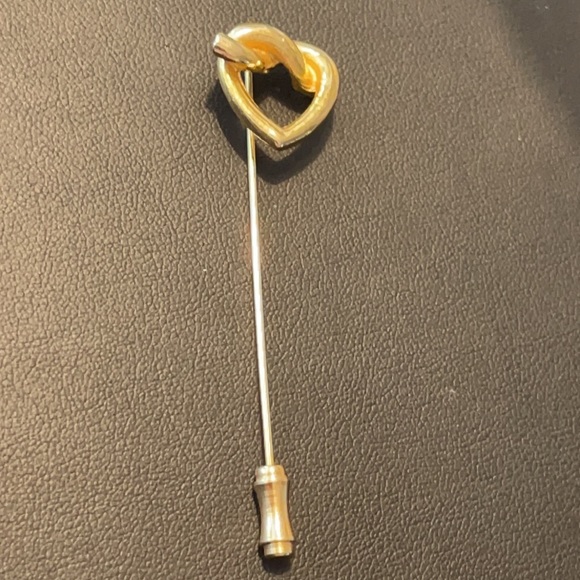Vintage Mimi Di N Golden Heart Stick Pin - Picture 4 of 10